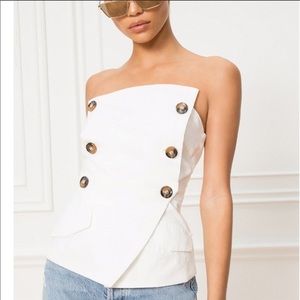 NWOT Superdown Strapless Top